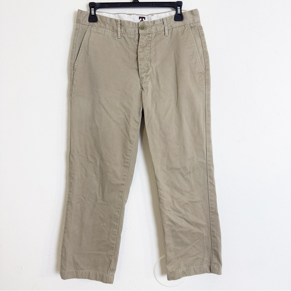 Tellason Men's Khaki Chino trouser pants